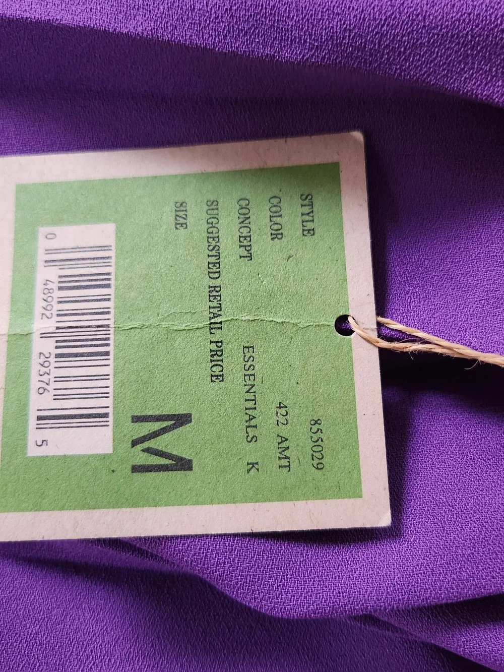 80s deadstock ESPRIT pleated skirt, Midi length, medium, purple, polyester